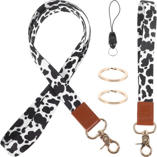 Cow Pattern Certificate Lanyard Phone Wrist Lanyards for Id Badges - Afbeelding 4 van 12