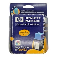 HP 49 51649A HEWLETT PACKARD Large Tri-Color Ink Cartridge Genuine NEUF SCELLEE!