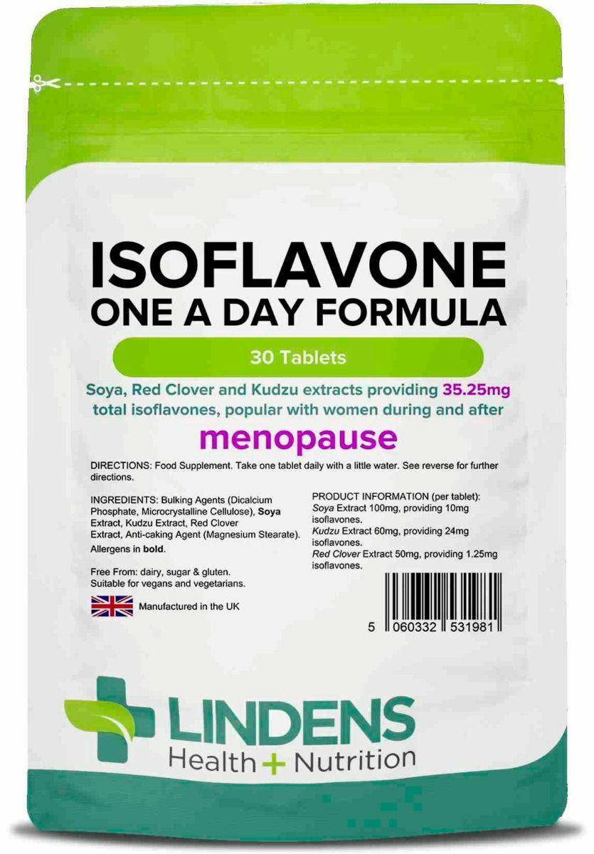 Lindens SOYA Isoflavones | 30 1-A-DayTablets | Red Clover, Kudzu, Menopause - Image 4