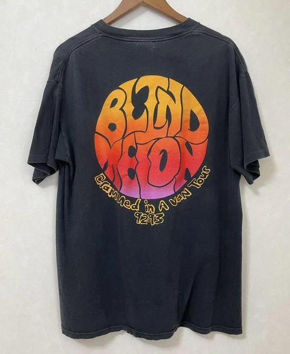 Brockum Vintage T-shirt BLIND MELON 90s Made in USA Black XL
