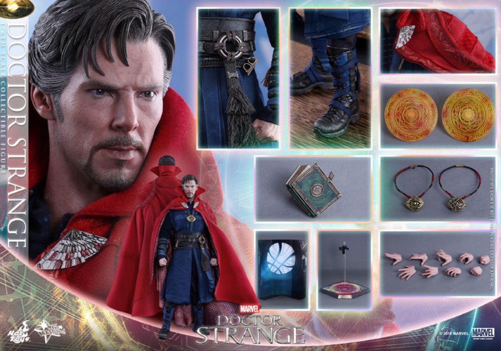 Hot Toys Doctor Strange Movie 1:6 MMS387 Benedict Cumberbatch #902854 SEALED