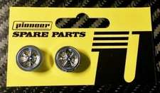 Pioneer Front/Rear Wheel In 'Crager' Mag Style Chrome (2 Pack) 1/32 Slot Car