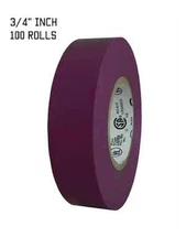 TapesSupply 100 ROLLS PURPLE ELECTRICAL TAPE 3/4" X 66 FT (FULL CASE)