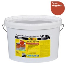 AXOL Flachdach-Abdichtung 12 kg, ziegelrot - Flexible & Leicht zu Verarbeiten