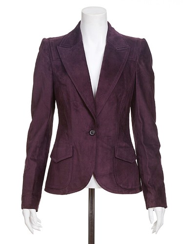 gucci suede blazer