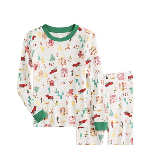 Boy’s LC LAUREN CONRAD Holiday Village 2-Piece Pajama Set Size 8 NWT - Picture 2 of 5
