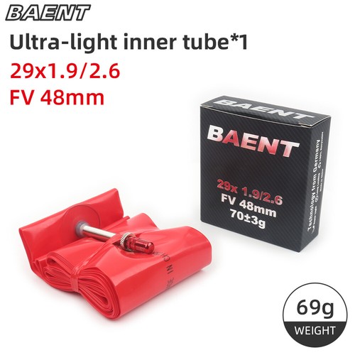 BAENT Mountain Bike Bicycle Inner Tube 26 27 29 in 700 FV SV 48mm 60mm 80mm TPU - Picture 20 of 30