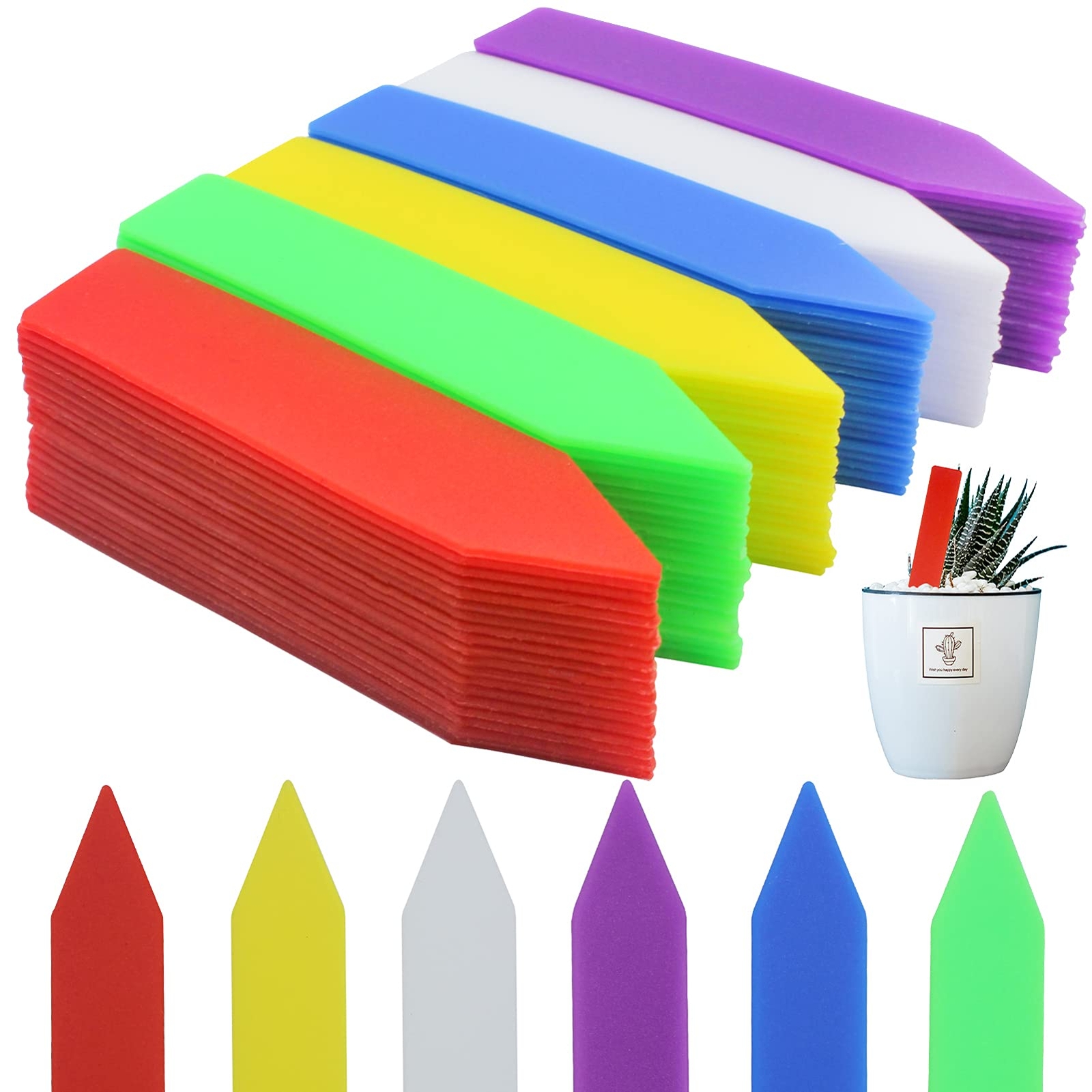 Plant Labels 120PCS Outdoor Waterproof Garden Markers Plastic Nursery Seed Plant