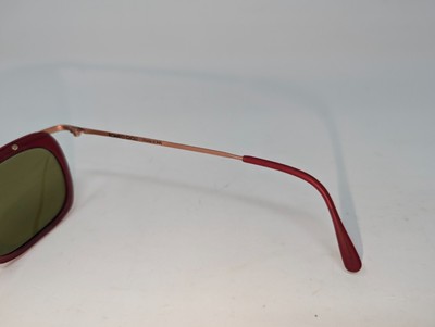 Romeo Gigli Red & Copper Frame Sunglasess/ Green Lenses RG 40S Romeo Gigli RG 40/S Red & Copper Frame Sunglasses Green  main image 3