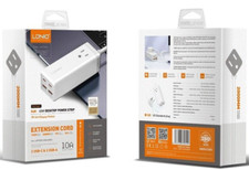 Desktop Power Strip with USB 4 Ports High Power 65W PD QC3.0 Fast Charging Plug