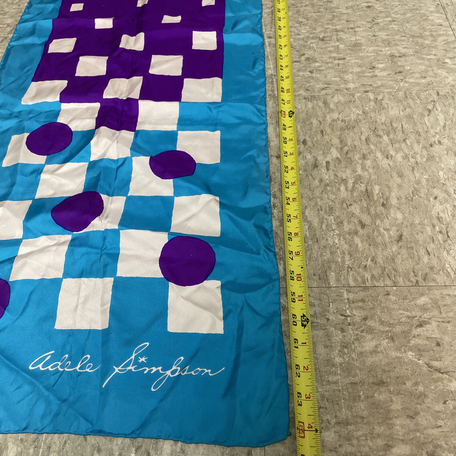 Vintage Designer Adele Simpson 100% Silk Banner S… - image 7