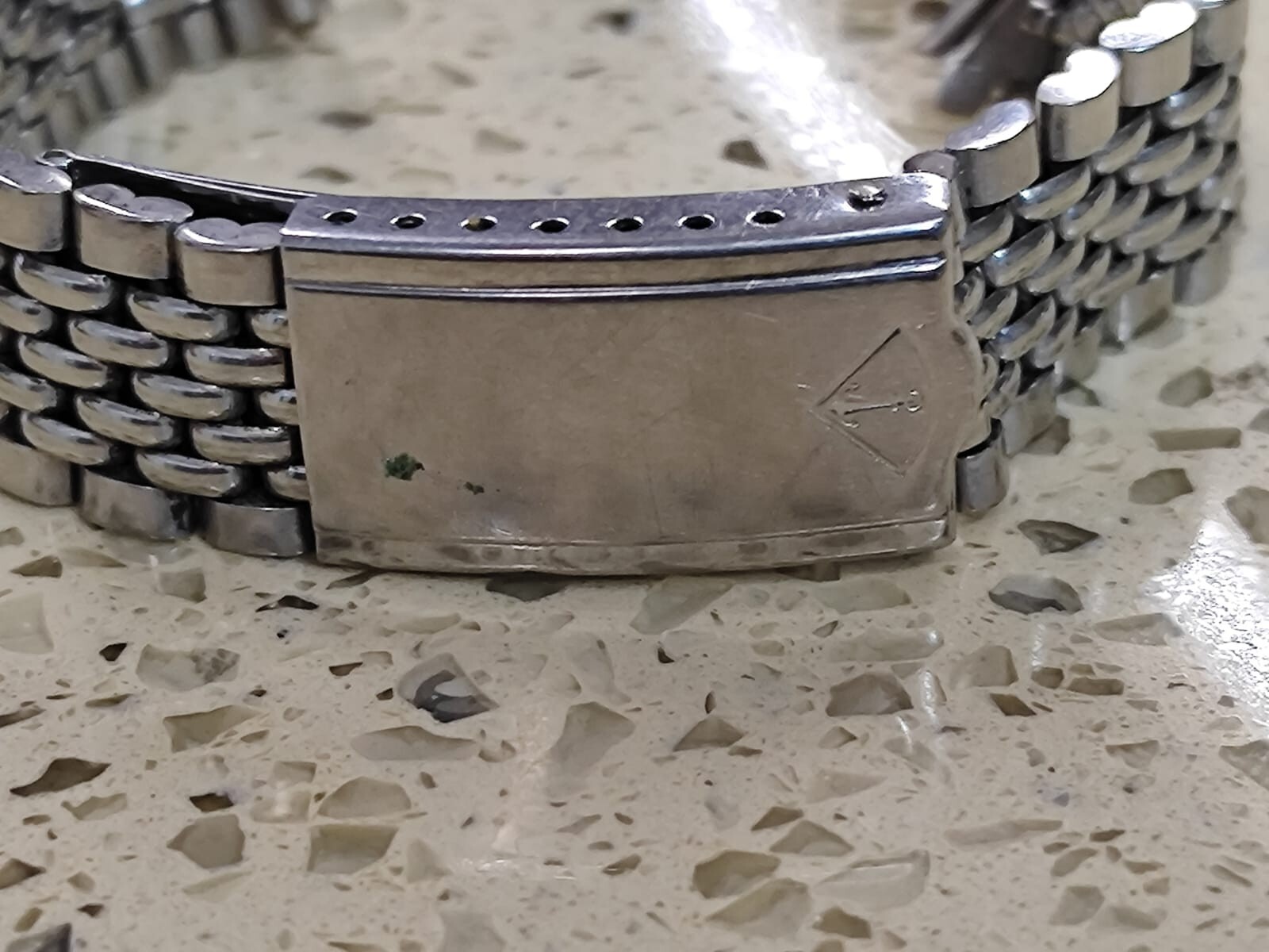 Vintage Prima Plana BOR Beads Of Rice Bracelet 18mm  Diver Chronograph  Used