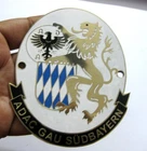 ADAC GAU SUDABAYERN CAR GRILL BADGE EMBLEM LOGOS METAL ENAMLED CAR BADGE EMBLEM