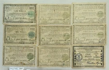 Philippines 1943 WWII Emergency 1-Peso (Mindanao), 6-5 Pesos, 2-10 Pesos Lot of