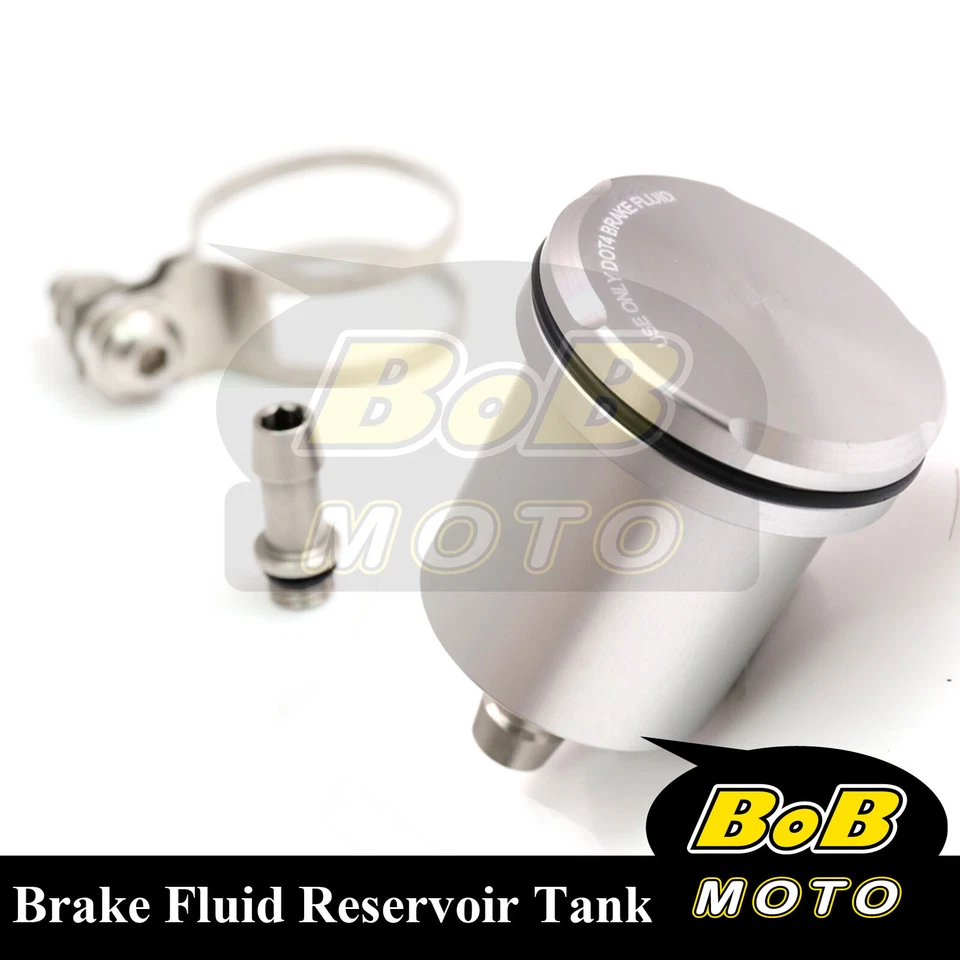 Tanque de depósito de líquido de frenos trasero CNC Silver Racing para Suzuki SV 650 S 2002-2012 Foto 4 de 4