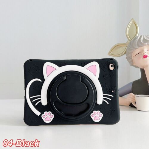 10.2" Case Cover For iPad 7/ 8th 9th Generation Kids Cute Silicone Cartoon Stand - Picture 32 of 64