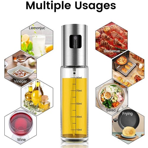 Öl Sprayer Zerstäuber Öl Sprüher Ölspender Fassungsvermögen 100ml 2St. - Bild 2 von 6