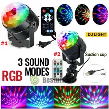 Disco Party Lights Stage Light Strobe LED DJ Ball Indoor  olored Dance Bulb Lamp