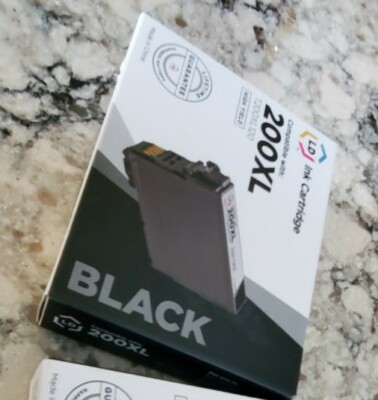 LD T200XL120 200XL Black Ink Cartridge for Epson XP-400 XP-200 WF-2520 WF-2530