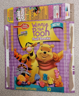 2000 Betty Crocker Disney's Winnie The Pooh with Tigger Fruit