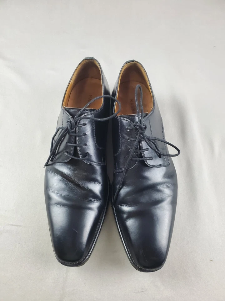Zapatos de hombre MAGNANNI 13275 8,5 negros Derby Oxford punta lisa cuero con cordones  Foto 3 de 4