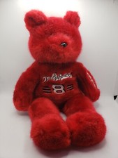 Dale Earnhardt Jr 8 Red 14" Teddy Bear Plush 23 Karat Gold'n Bears 2001 Vintage