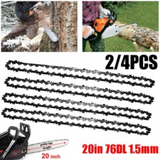 4Pcs 20" inch Chainsaw Saw Chain Blade Pitch .325" 0.058 Gauge 76 Drive Links UK