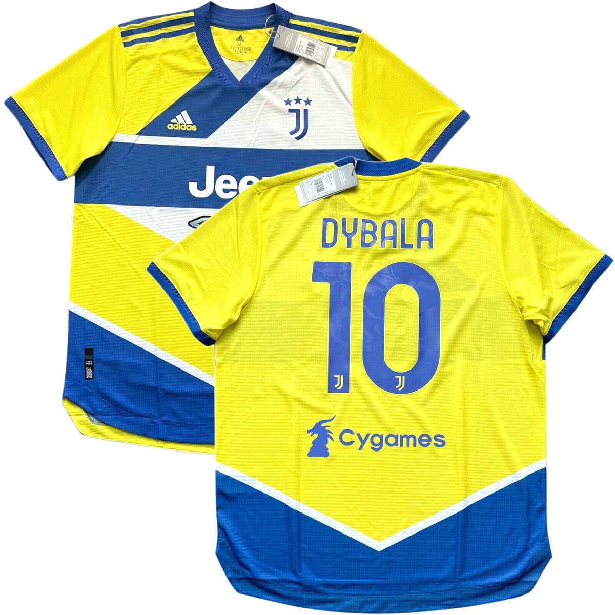 2021/22 Juventus Authentic Third Jersey #10 Dybala XL adidas