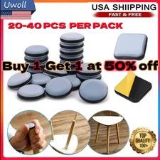 20-40Pcs Chair Leg Feet Pads Glides Sliders Furniture Table Floor Protectors Mat