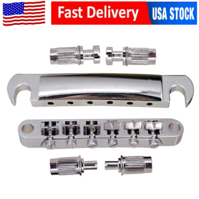 Fixed Saddle Tune-O-Matic Bridge Tailpiece Sets for  Les Paul SG Gretsch