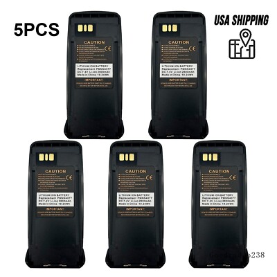 5PCS PMNN4077 2600mAh USB-C Charging Battery For XPR6350 XPR6550 DP3400