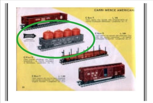 RIVAROSSI HO Carro Michigan Central RR C Gon/3 più Box. Catalogo 1959, originale - Foto 10 di 12