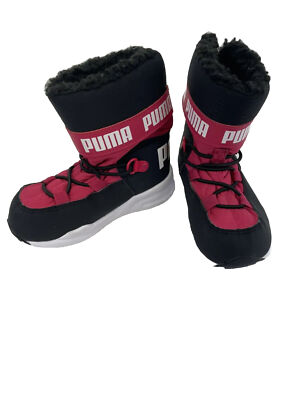 Puma Kids Trinomic Rain and Snow Pink Boot Sz 6c  New No Box