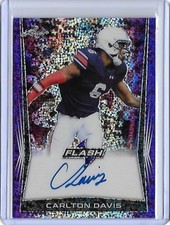 2018 Leaf Metal Flash CARLTON DAVIS Purple Prismatic Auto RC 8/25 Buccaneers CB