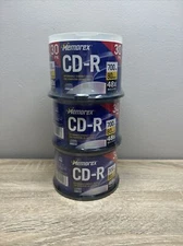 Memorex CD-R 30 Pack 52X 80 Minute Sealed Lot Of 3 X90 Total