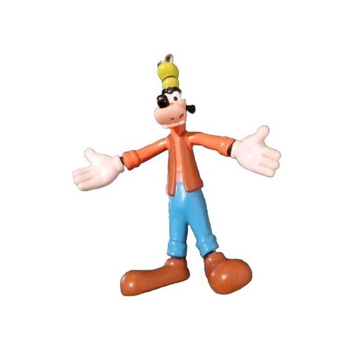Disney Goofy Bendable Bendy 4" Toy Figure VIntage 1998 Key Chain Or Necklace Pce