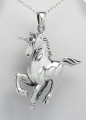 Solid Sterling Silver 41mm Celtic Horse Necklace Pendant 7g BEAUTY