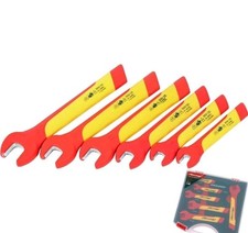 Neilsen 6pc VDE Insulated Wide Jaw Metric Spanner Wrench Set 7mm - 14mm