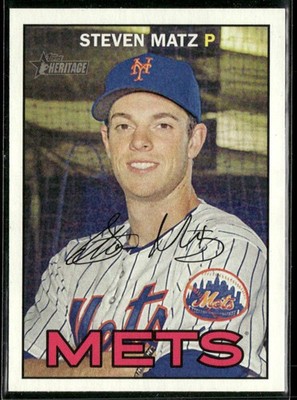 2016 Topps Heritage #62 Steven Matz 2B