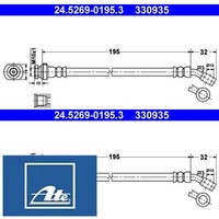 2X Bremsschlauch ATE 24.5269-0195.3 2 BremsschläUche Rechts Links Hinten