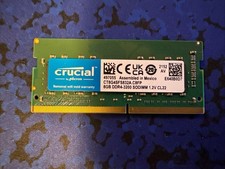 Crucial 8GB x 1 PC4-25600 DDR4-3200 SODIMM Laptop Memory RAM CT8G4SFS832A.C8FP