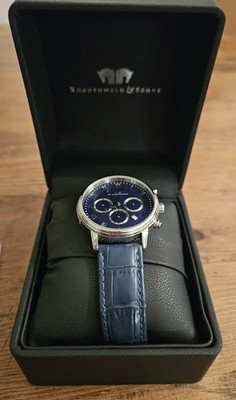 Rhodenwald &Söhne Armbanduhr Herren Moonlight Silber