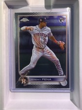 2022 Rookie Jeremy Pena Topps Chrome Update Card No. USC136
