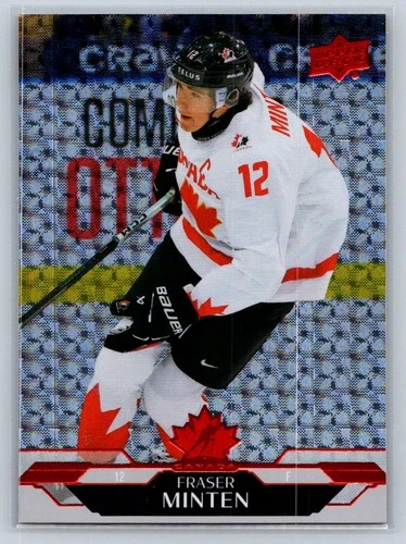 2026-27 Upper Deck Team Canada Red Rainbow Fraser Minten Canada #41