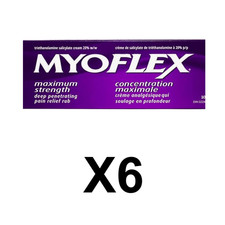 Myoflex Pain Relief Rub Odourless Menthol Free Cream Unscented 100g 6 Packs