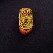 Chein Tin Red Roller Coaster Car Rolls Well