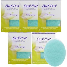 Buf-Puf Body Sponge, Bath Sponge, Dermatologist Developed, Cleanses Skin of Dirt