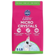 Premium Unscented Non-Clumping Micro Crystal Cat Litter 5 Pound Bag