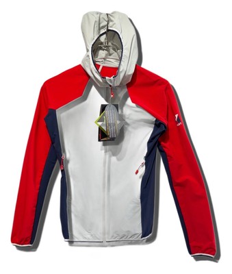 MILLET Trilogy Cordura Hoodie MIV7653 Gray Red Size:M Jacket 7184