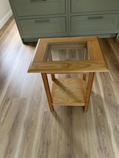 M&S Marks and Spencer Lichfield Oak Coffee Table with Glass Top